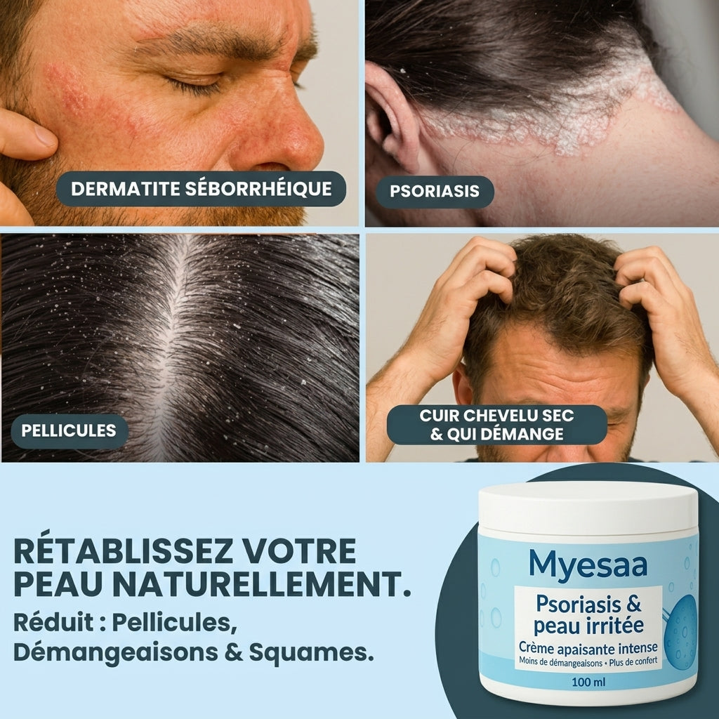 Myesaa™ Crème apaisante pour peaux sujettes au psoriasis